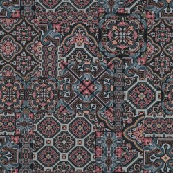 Canvas Digital orientalisches Mosaik - dunkelblau