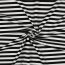 Baumwolljersey Streifen - schwarz