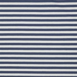 Baumwolljersey Streifen - jeans