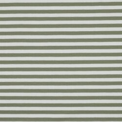 Baumwolljersey Streifen - softaltgrün