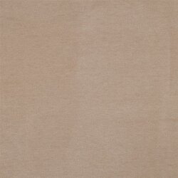 Rippenjersey angeraut Uni - dunkelsand