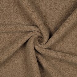 Teddystoff Doppelseitig Uni - sand
