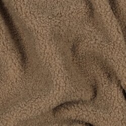 Teddystoff Doppelseitig Uni - sand
