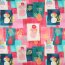 Canvas Digital bunte Vasen - hellpink