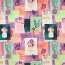 Canvas Digital bunte Vasen - pastellrosa