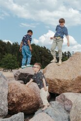 Baumwolljersey Oldtimer - anthrazit