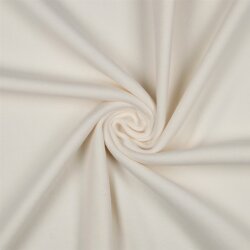Baumwollfleece Uni Organic - creme