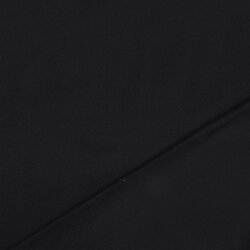 Baumwollfleece Uni Organic - schwarz