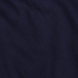 Baumwollfleece Uni Organic - dunkelblau