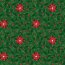 0,7 Meter - Baumwollpopeline Weihnachten metallic Weihnachtsstern dunkelgrün