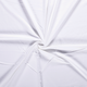 0,6 Meter - Molton Baumwolle Uni - weiß