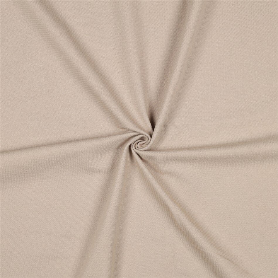 Baumwolljersey Jeans-Optik - hellbeige