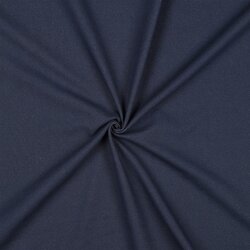 Baumwolljersey Jeans-Optik - dunkelstahlblau