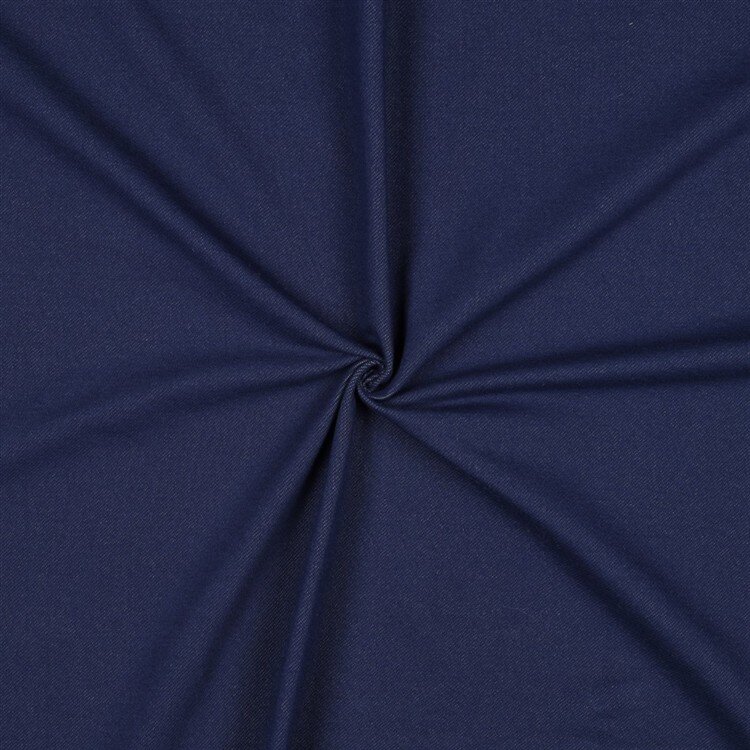 Baumwolljersey Jeans-Optik - dunkelkobaltblau