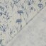 Canvas Digital Blumenzeichnungen - blau/creme