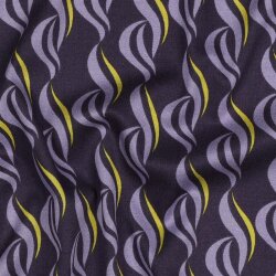 Viskose Jersey Abstrakt - dunkellila
