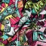 Baumwolljersey Digital Manga Skateboard - pink