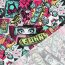 Baumwolljersey Digital Manga Skateboard - pink