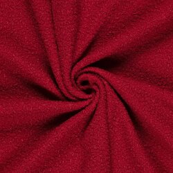 Bouclé Mantelstoff Uni *Marie* - rot