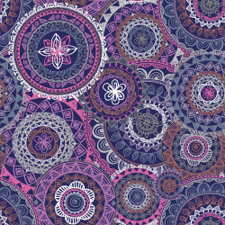Softshell Digital Mandala-Kreise - lila