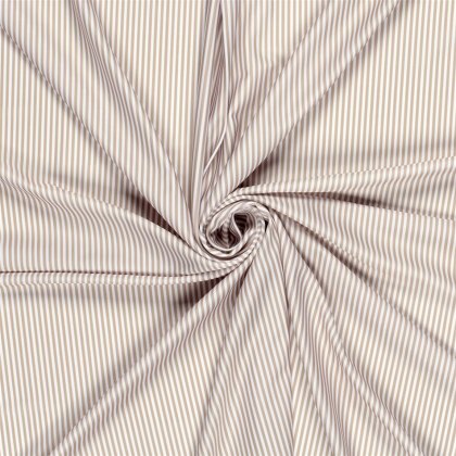Funktions und Badeanzugstoff LSF50 Recycled Streifen - beige/creme