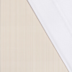 Funktions und Badeanzugstoff LSF50 Recycled Streifen - beige/creme