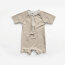 Funktions und Badeanzugstoff LSF50 Recycled Streifen - beige/creme
