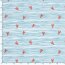 Badejersey LSF50 Recycled Hummer auf Streifen - wasserblau