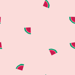 Baumwollpopeline Wassermelonen - rosa
