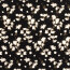 Viskose Nylon Crêpe Blütenregen - schwarz