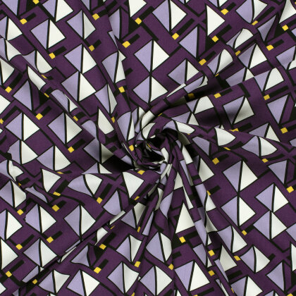 Viskose Popeline Abstract - FARBE