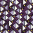 Viskose_Popeline bunte Dreiecke - viola
