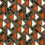 Viskose_Popeline bunte Dreiecke - taupe