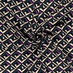 Viskose Popeline Abstract - FARBE