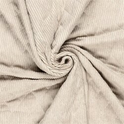 Cord XL Steppstoff beidseitig - hellbeige