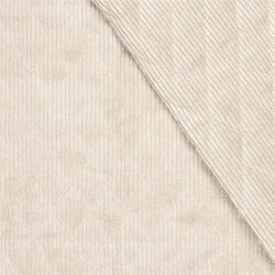 Cordstoff XL Steppstoff beidseitig - hellbeige