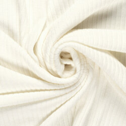 Rippenjersey - creme