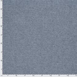 Strickjersey Gebürstet Uni - stahlblau meliert