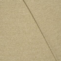 Strickjersey Gebürstet Uni - grüngelb meliert