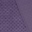Samt Stretch Uni Punkte - violett