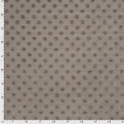 Samt Stretch Uni Punkte - taupe