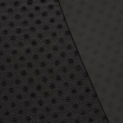 Samt Stretch Uni Punkte - schwarz
