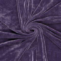 Samt Stretch Uni - violett