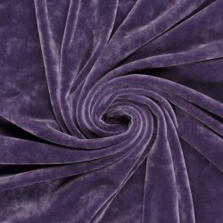 Samt Stretch Uni - violett
