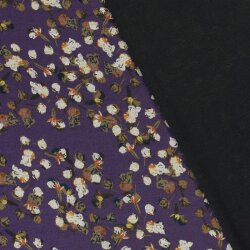 Polyester Viskose kleine Blumentupfen - lila