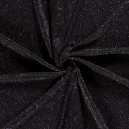Polyester Viskose Kritzelei - aubergine