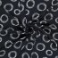 Viskose Nylon Jersey Köper Kringel - dunkelblau/weiß