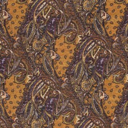 Polyester Viskose Jersey Gebürstet Paisley - helloliv