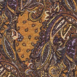 Polyester Viskose Jersey Gebürstet Paisley - helloliv