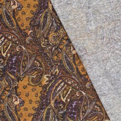 Polyester Viskose Jersey Gebürstet Paisley - helloliv